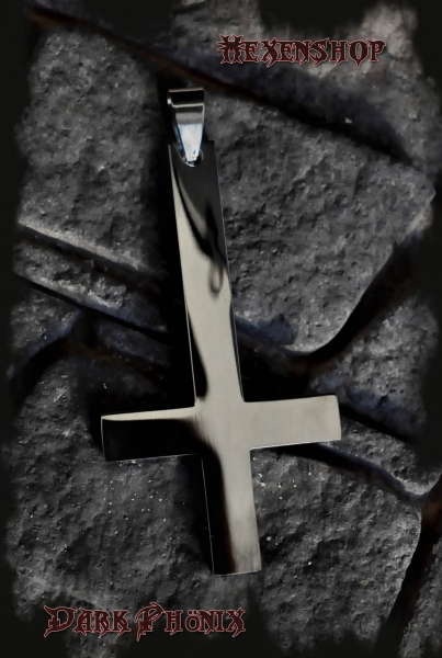 Satanisches Kreuz aus Edelstahl